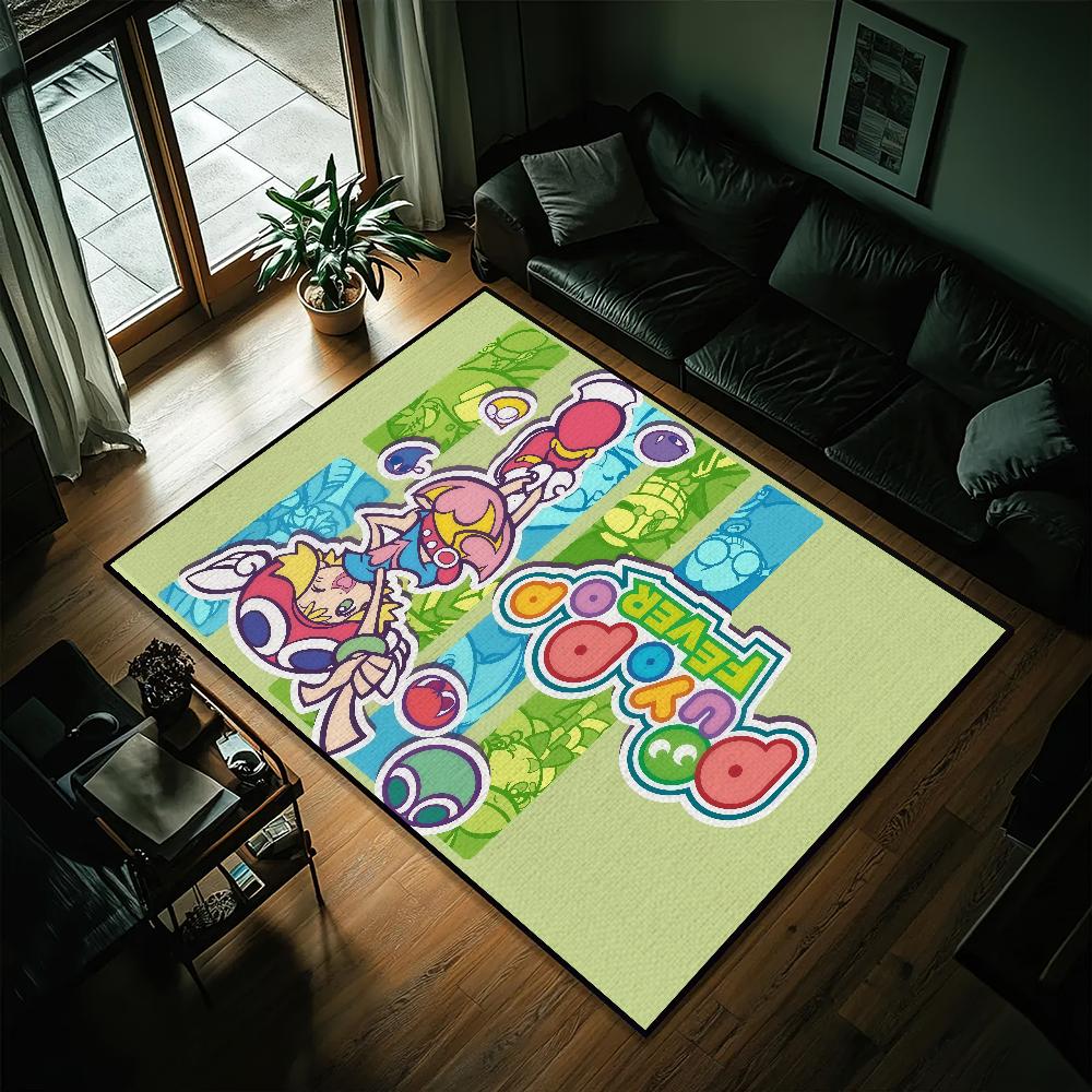 Game P-Puyo Puyo Small Carpet Bedside Kitchen Bath Living Home House Bedroom Floor Mat Doormat Rug Decoration