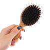 Szczotka do włosów Grzebień masujący z włosia dzika Antystatyczna szczotka do skóry głowy Szczotka do rozczesywania i prostowania włosów Miniaturowy grzebień z poduszką powietrzną
