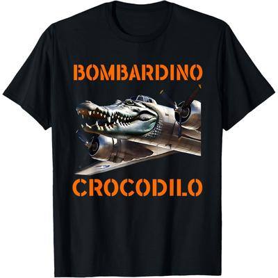 Bombardino Crocodilo - Italian Brainrot Meme Bombardino T-Shirt(6)