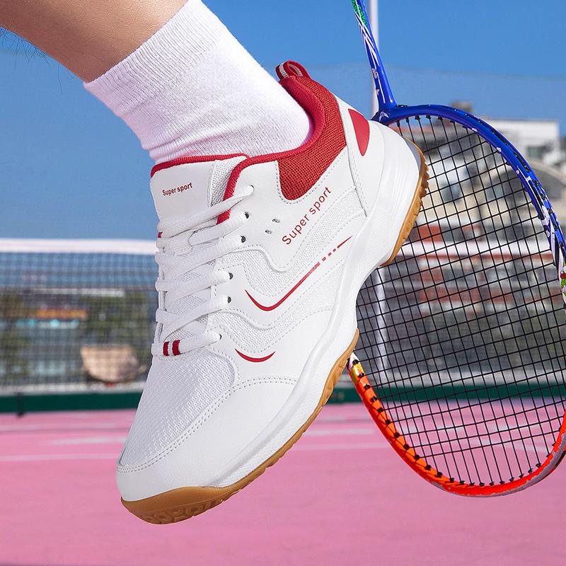 Vyriški neslystantys teniso bateliai Moteriški badmintono bateliai Stalo teniso bateliai Laisvalaikio poros Balti sportiniai kedai Didelis dydis