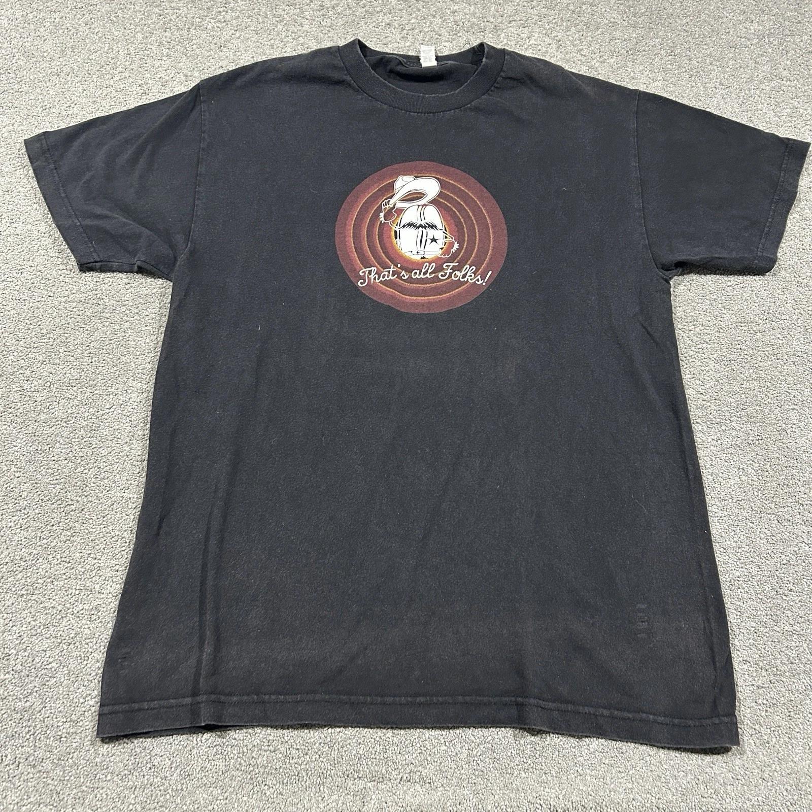 

Looney Tunes T Shirt Mens M Medium Porky Pig That s All Folks Promo Graphic Tee L