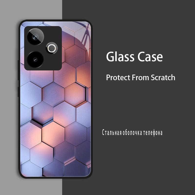 Etui na Realme GT7 5G RMX5061 Etui ze szkła hartowanego Twarda obudowa Dla Realme GT 7 Pro GT7 T RealmeGT 7T Etui ochronne Luksusowa Capa