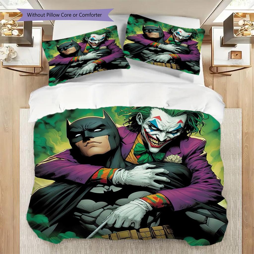 Batman Joker Home Soft Sofa Cover Blanket Down Pillowcase Duvet Cover Without Core Bedding Without Core