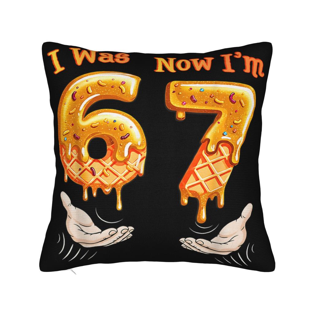 Pillow Cover Six Seven Bruh 67 Funny Saint Patricks 6 7 Meme Cute Funny Pillow Case For Sofa Home Decor Pillowcases