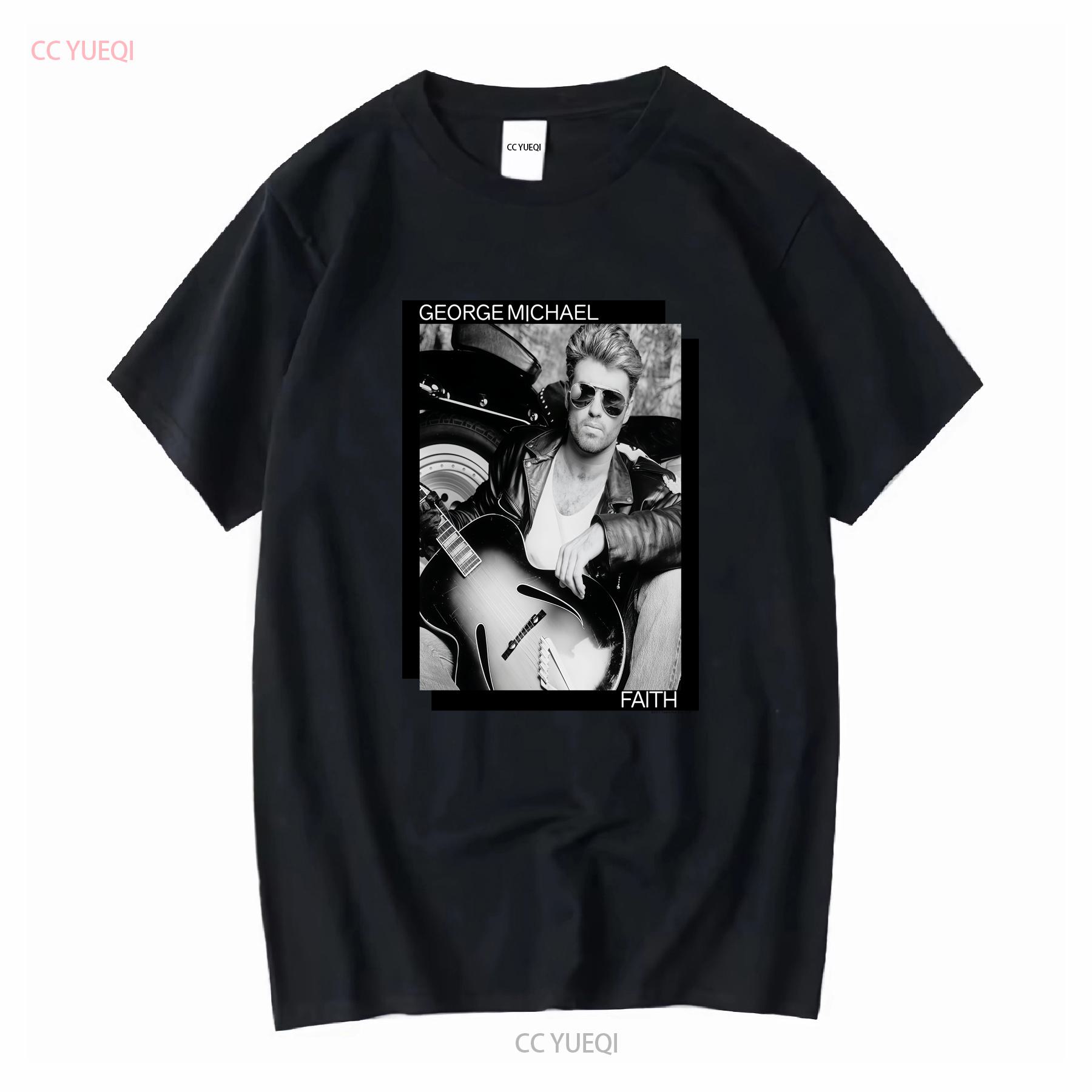 

George Michael Faith T Shirt Cotton All Sizes EL066 vintage Washed streetwear homme designer clothes Stylish Casual Stretched 4XL