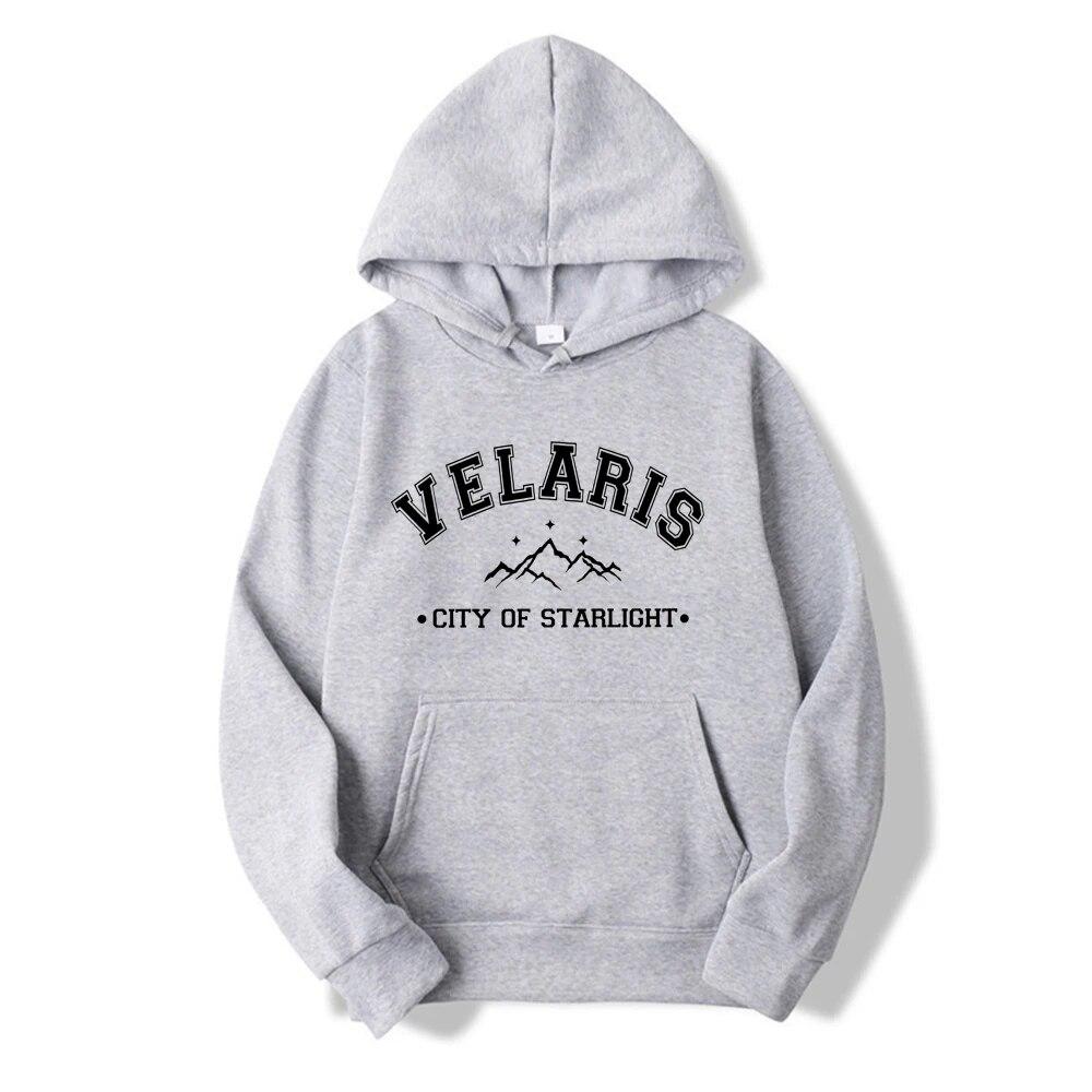 Velaris City of Starlight Mikina SJS Mikiny s kapucí Night Court Unisex Mikiny Knižní dárek Dámské Grafické Pulovry Topy Unisex