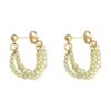 Love & Nancy Sonnet 2025 Iridescent Crystal Earrings: Korean Style, High-End Spring Collection