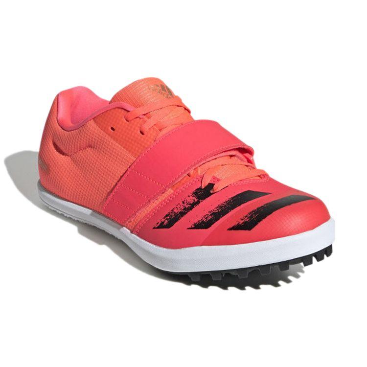 adidas Jumpstar Spikes Lace-Up Shock Absorbing Durable Supportive Low-Top Training Running Shoes Men Sneaker Orange Red EG6156