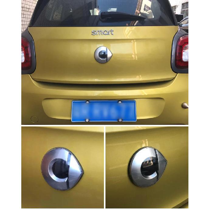 Car Front Rear Logo Cover 3D ABS Protective Emblem Case Moulding Modification Cover For Smart 451 453 Fortwo Forfour Accessories