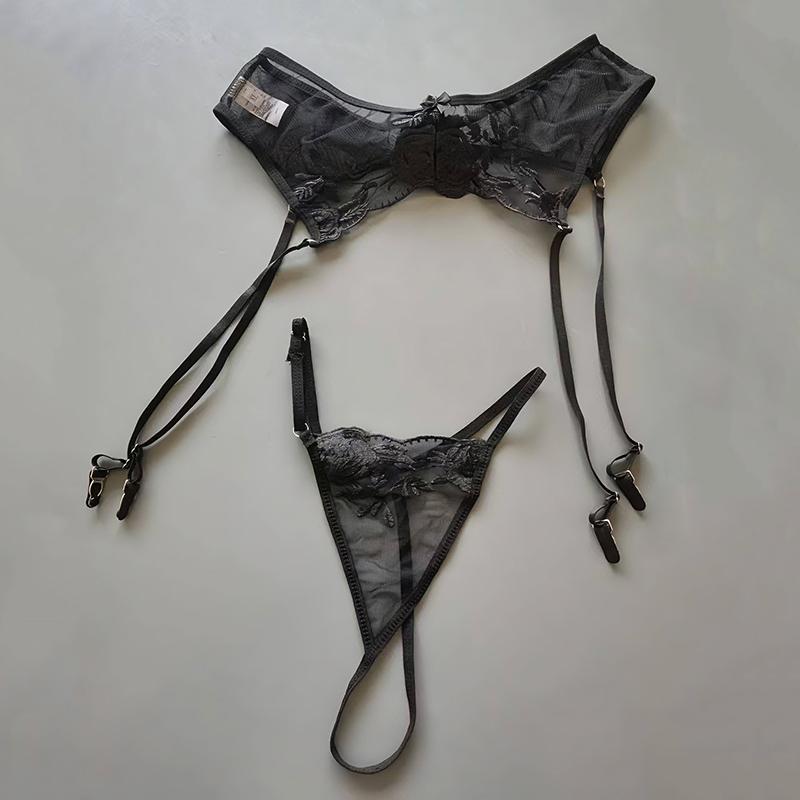 Damen Sexy Strümpfe Strumpfhalter Gürtel Schwarze Strümpfe Strumpfhalter Gürtel Spitze Netz Nachthemd Sexy Strumpfhalter Gürtel Sex Unterwäsche