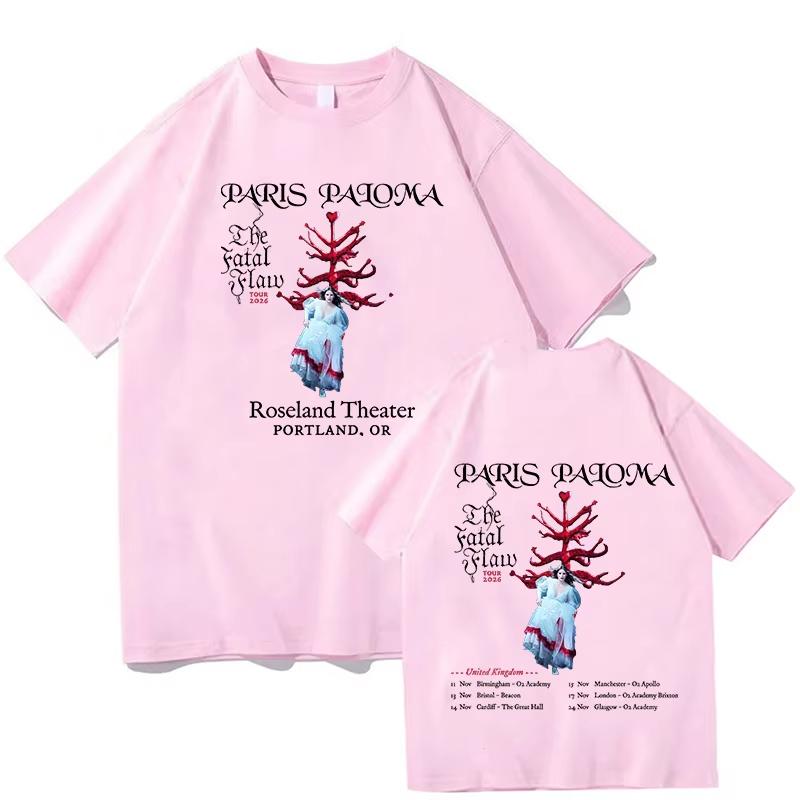 Summer Hot Paris Paloma The Fatal Flaw Graphic T Shirt Men Women Fashion Trendy T-shirt Y2K Harajuku Punk Gothic Round T-shirt