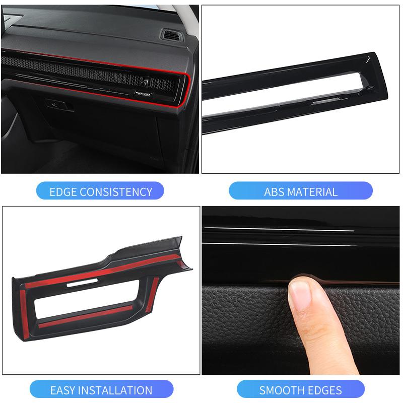 For Honda CR-V CRV 6th Gen 2023 2024 2025 ABS Car Dashboard Conditioning Air Vent Outlet Trim Cover Interior Accessories