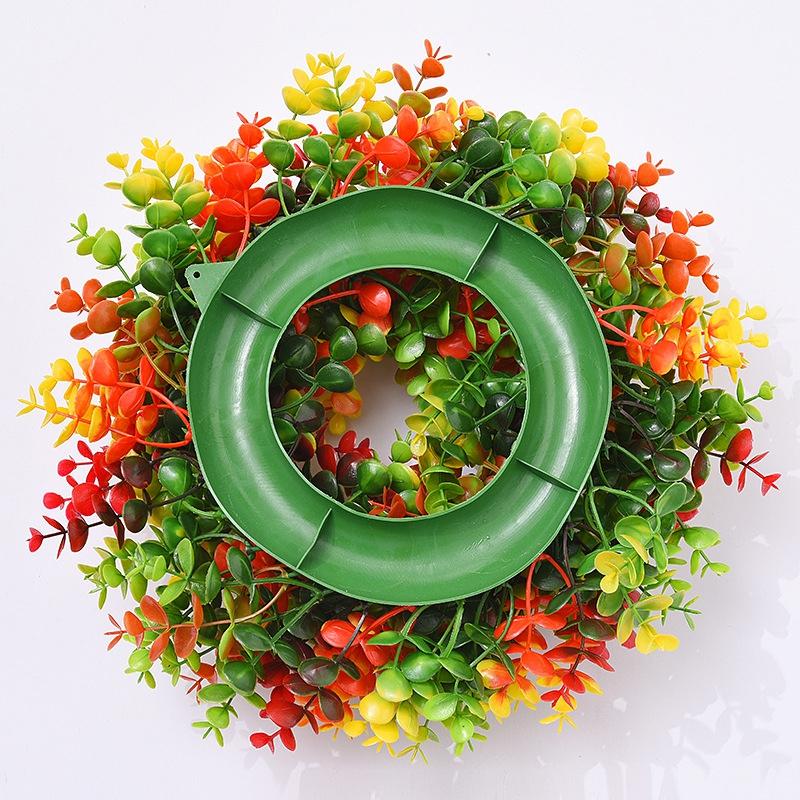 Spring Wreaths for Porch Yard Wedding Decoration Farmhouse Home Hanging Decor,36CM