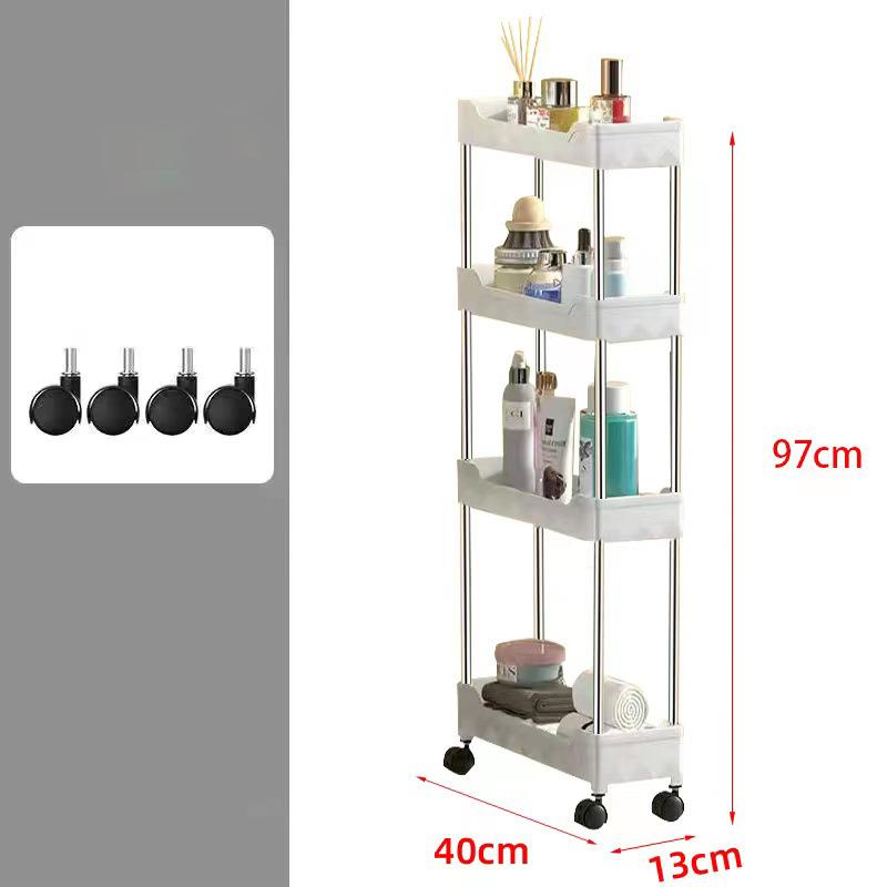 Kitchen Organizers And Storage Rack Household Cart With Wheels Multifunctional Home Accessories Mobile Rack Trolley Bookshelf