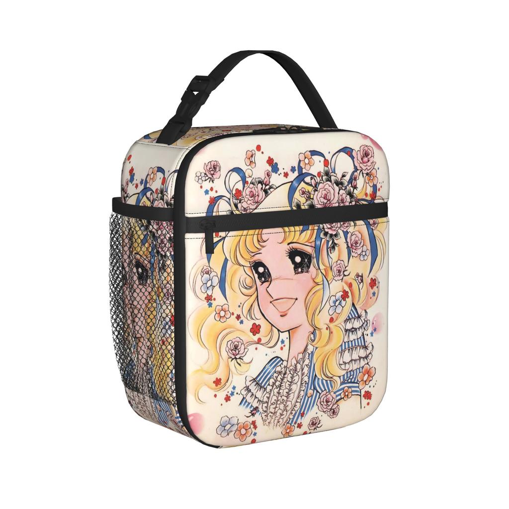 Candy Candy Lunch Bag  School Lunch Box For Child Funny Graphic Tote Food Bags Waterproof Portable Insulated Cooler Bag