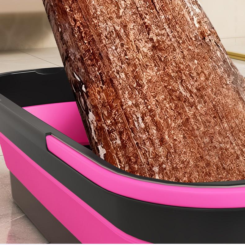 Home Lazy Dual-Use Chenille Mop: Large Panel, No-Wash, Rotatable Head, Dry/Wet Cleaning.