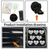 Strass Luftauslass Clip Auto Parfüm Diffusor Bling Kristall Herz Auto Lüftungsschlitz Diffusor Clip Autodekoration Zubehör