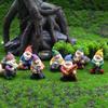 7 Pcs Miniature Christmas Dwarf Landscape Decoration Garden Dwarf Resin Figurine Craft