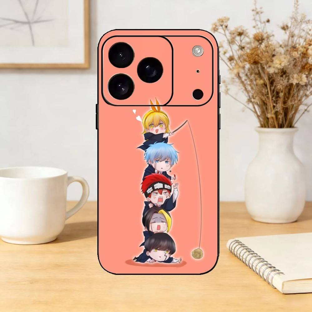 Mashle Magic And Muscles Phone Case For iPhone 17,16,15,14,13,12,11 Plus,Pro Max,SE4Soft Silicone Black Cover