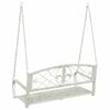 Steel Swing Bench 110.5 x 59 x 55 cm Antique White