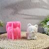 3D Foxes Silicone Moulds Animal Candle Molds Handmade Ornament Molds Epoxy Resin Molds Plasters Molds for Candle Making