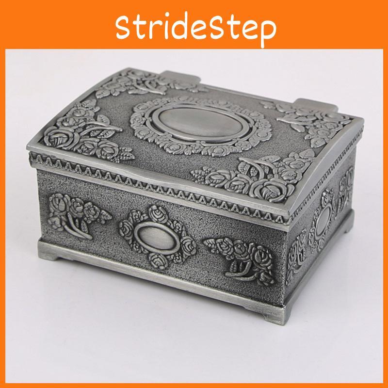 Decorative Square Jewelry Organizer Box For Rings Earrings Necklaces Wedding Gifts