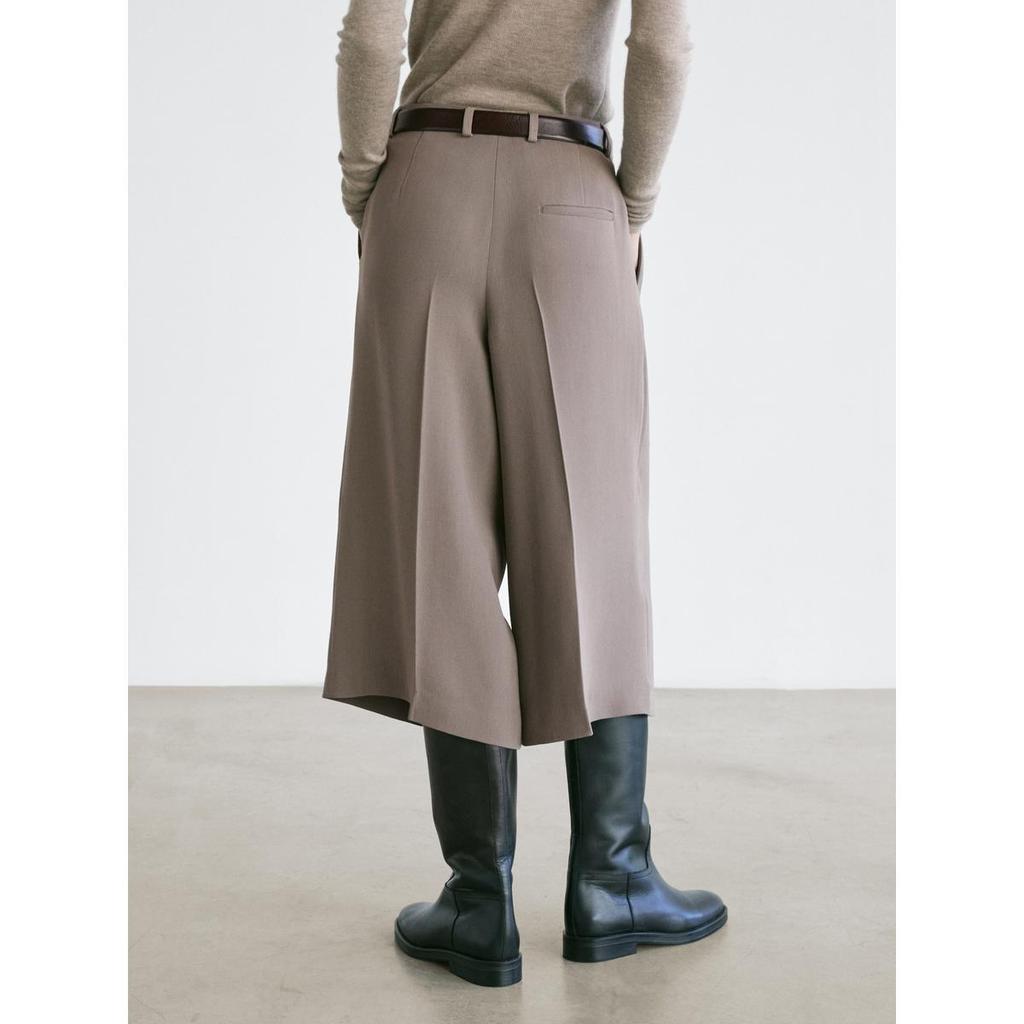 Masimodutti Fluid Wide Long Bermuda Pants
