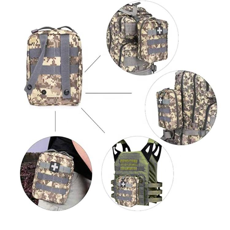 First Aid Pouch Empty Small Tactical Molle EMT Pouch Compact Medical IFAK Rip Away Untility Bag Pouches