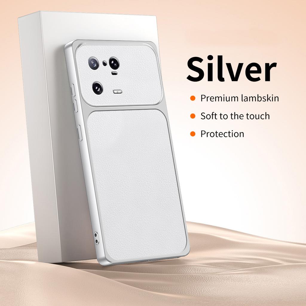 Luxury Phone Case for Xiaomi 13 13T Pro 13Pro 13TPro 5G Original Leather Lamb Skin Texture High Quality Silicone Soft Back Cover