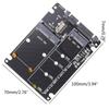 2 In 1 MSATA/for M.2 NGFF To SATA3 Converter Adapter Card for Case Enclosure 2.5 Inch SSD Solid State Disk Drive for PC