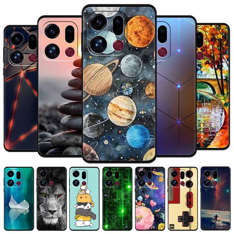 For OPPO Find X9 5G Case Silicone Space Animal TPU Soft Black Cover For OPPO Find X9 Cases FindX9 CPH2797 PLJ110 Cool TPU Cover