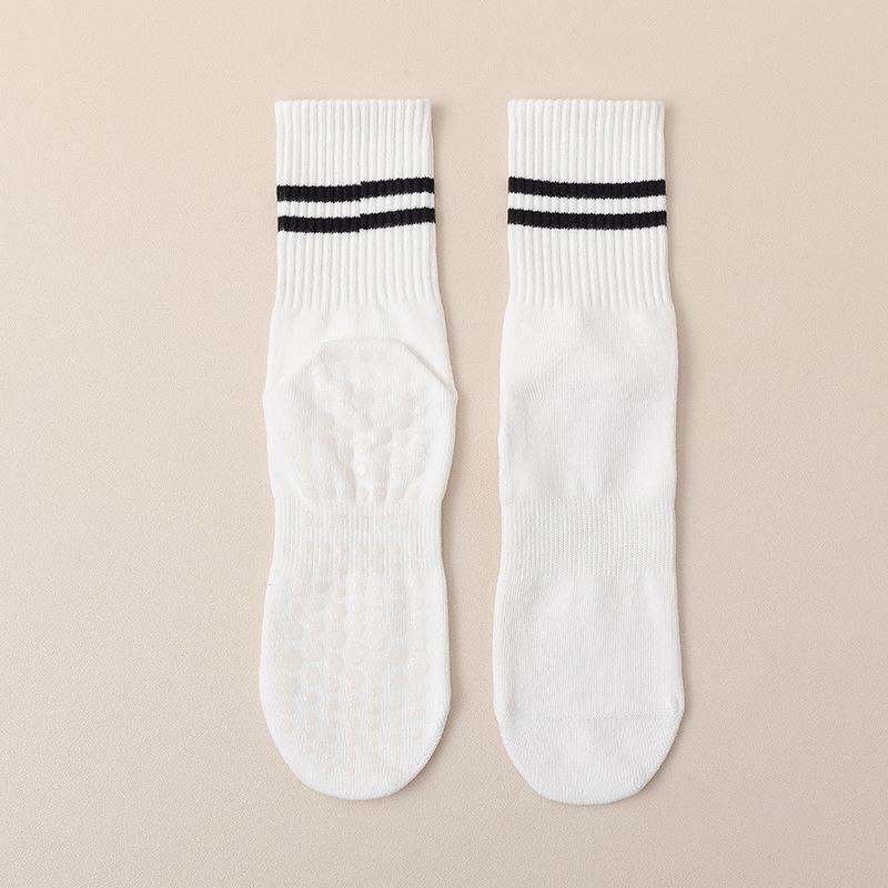 Women's Autumn and Winter Fitness Yoga Sports Non Slip Floor High Socks