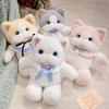 46cm Kawaii Soft Colorful Cat Plush Toy Cute Stuffed Animals Cartoon Kitten Plush Hug Pillow for Kids Girls Xmas Gift Decor