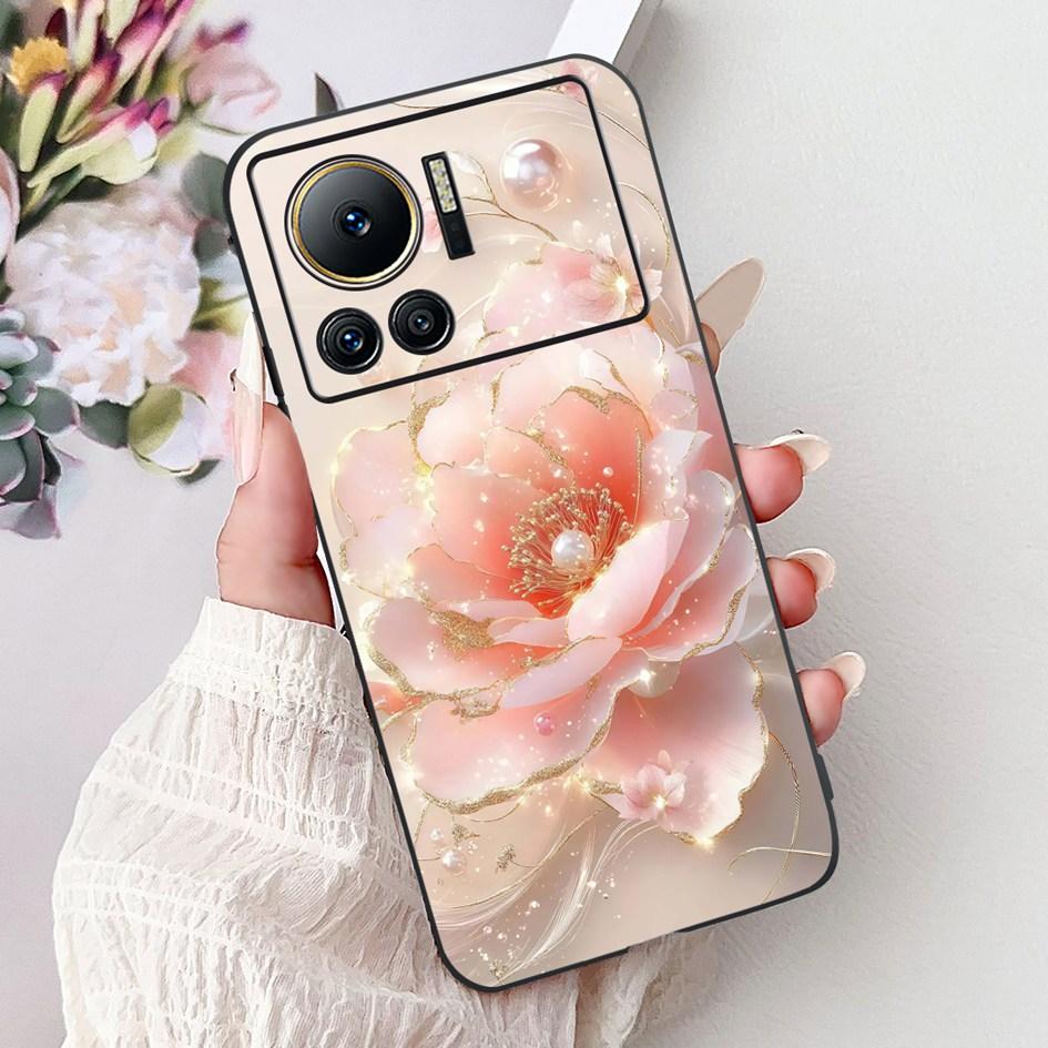 Für Infinix Note 12 VIP Hülle X672 Cover Neue Stilvolle Blume Schmetterling Weiche Silikon Handyhülle Für Infinix Note 12i X6819 Bumper