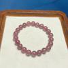 Versatile Unisex Strawberry Crystal Beaded Bracelet – Simple & Fashionable