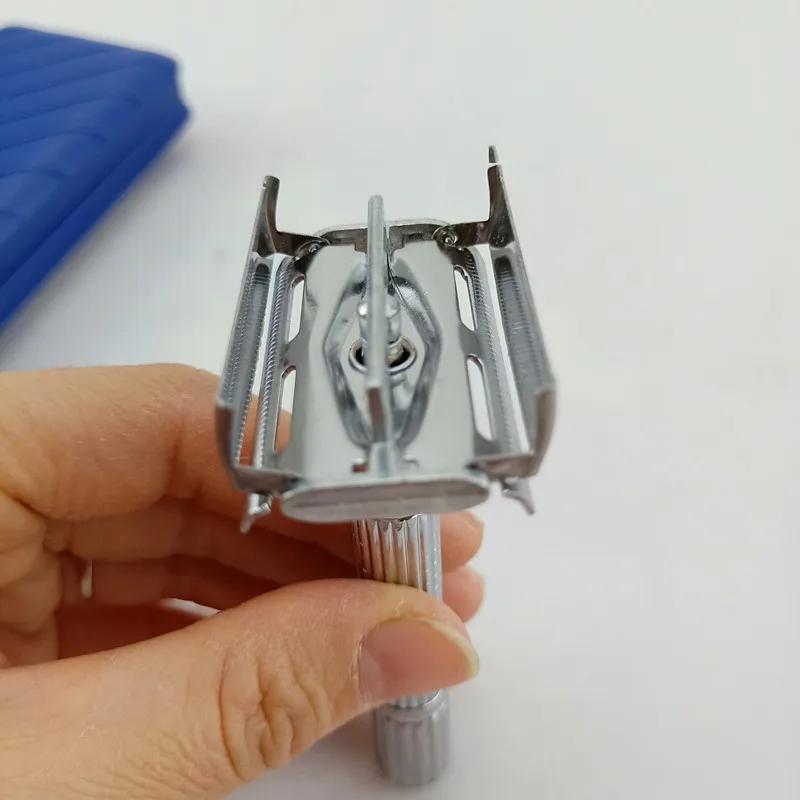 Barber Razors Men Manual Razor Shaving Safety Razor With Box Handle Razor Shaving Tools Shavers Tool Men's Facial Razors