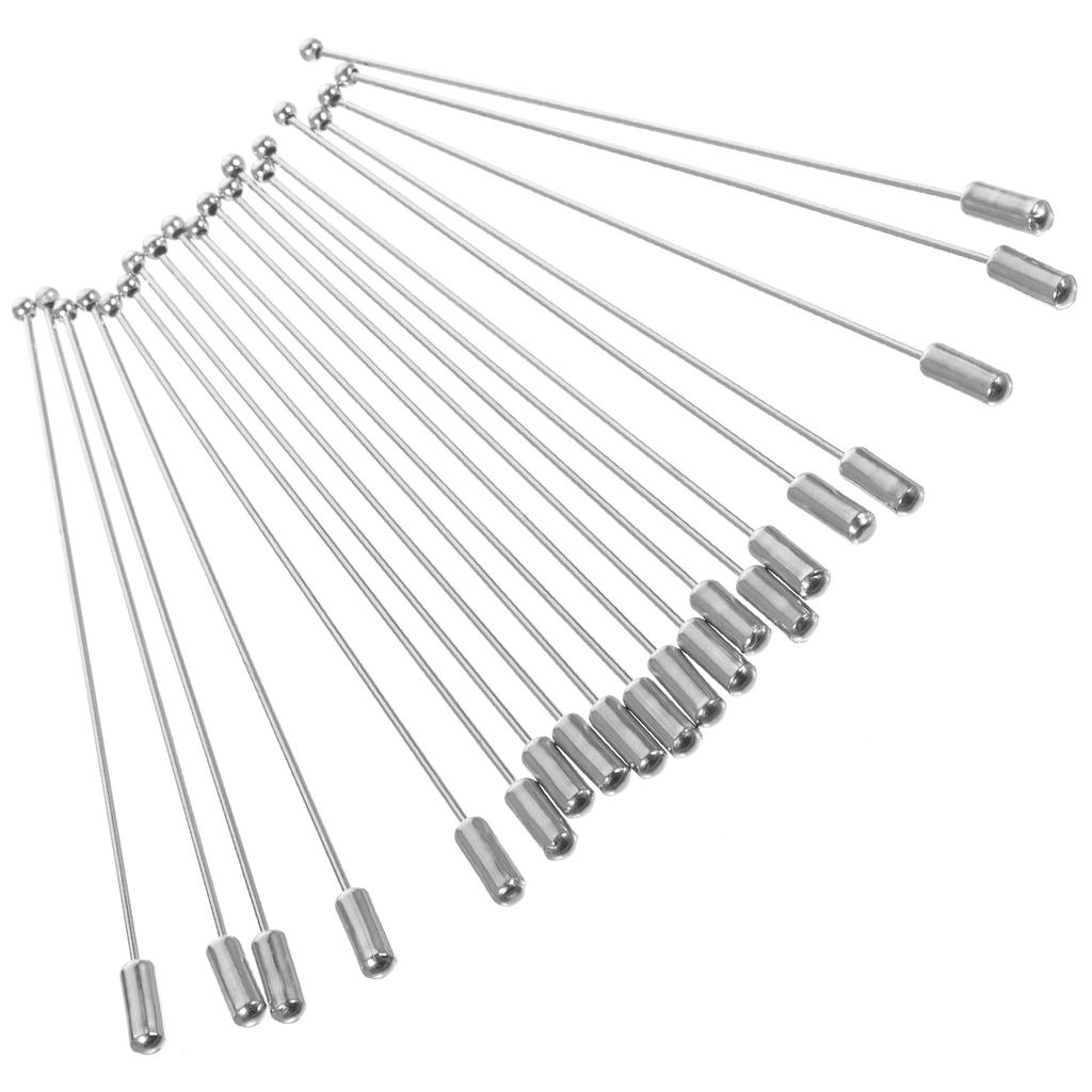 20Pcs Ball Head Pins Brooch Sticks Corsage Pins Metal Boutonniere Pins Stick Pins For Craft Sewing Accessories Pin Supplies