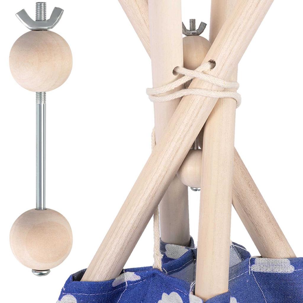 Wooden stabilizer for the Nukido tipi tent