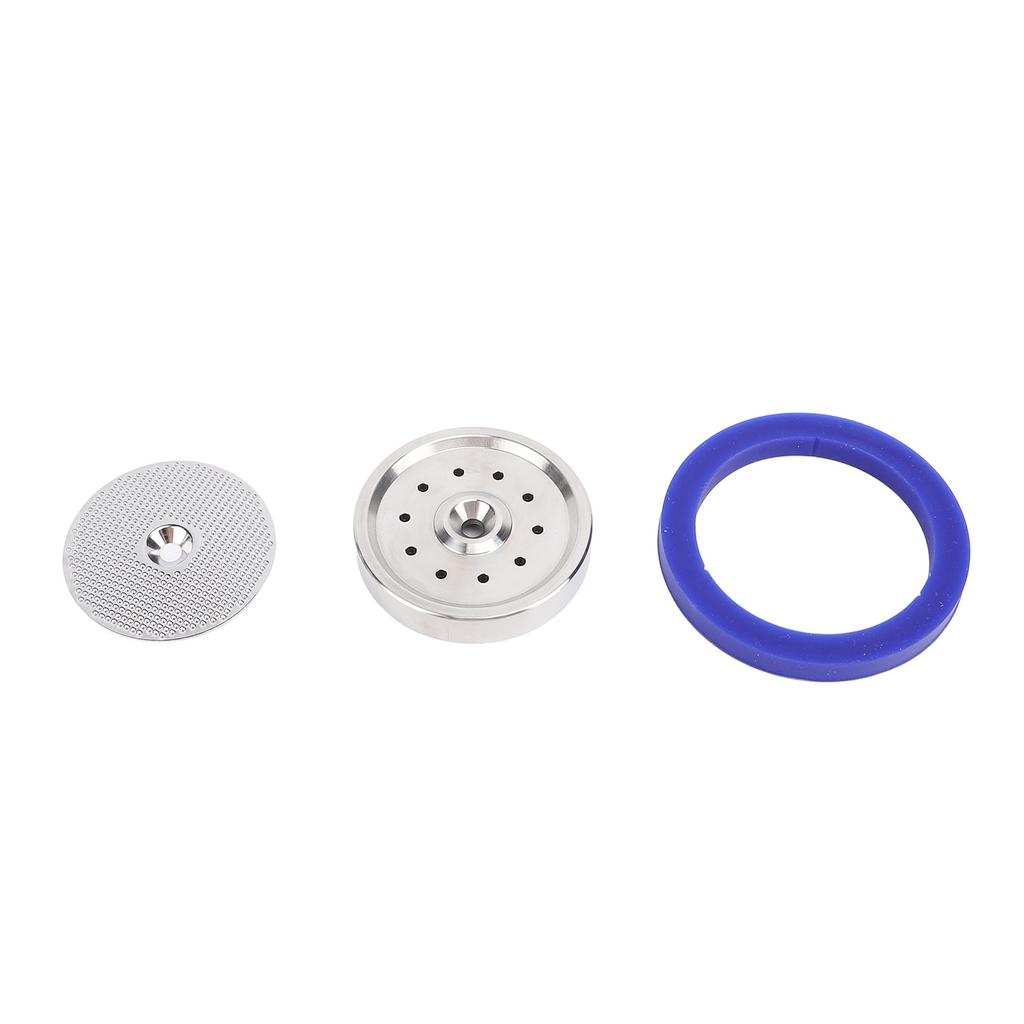 Coffee Machine Shower Screen Kit Stainless Steel Filter Mesh Screen Shower Holder with Silicone