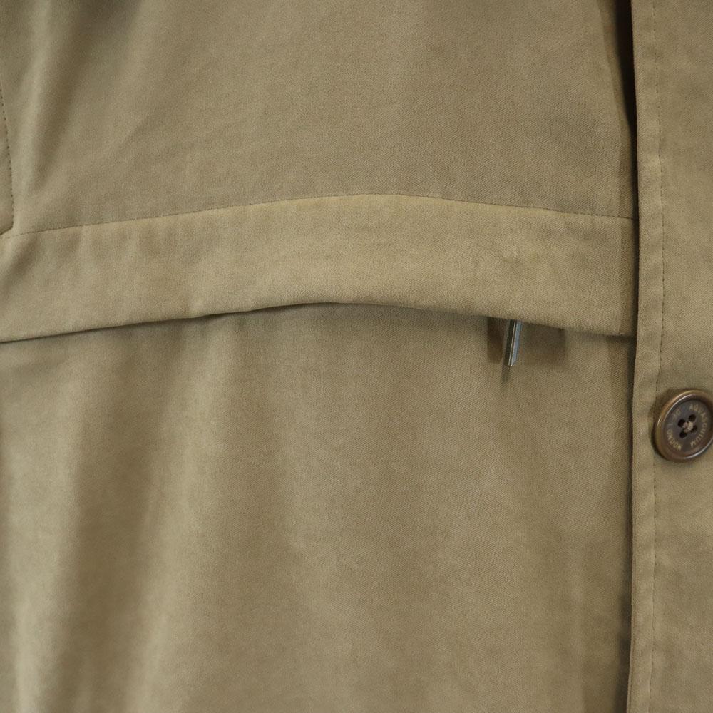 Aquascutum Kabát s límcem z nerezové oceli s dlouhým rukávem L Béžový S podšívkou Pánský Použitý