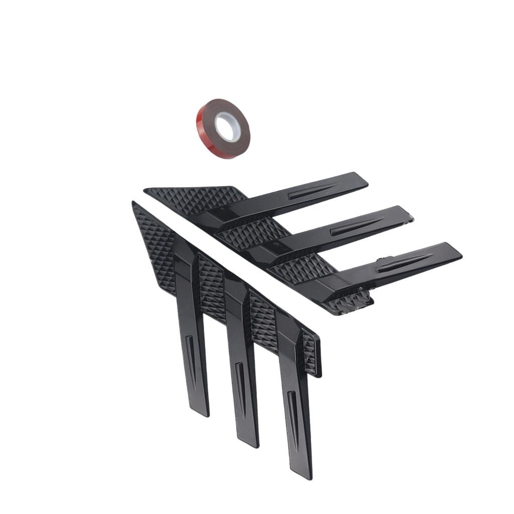 Plastic Rear Window Spoiler Splitter For Sedans SUVs Adhesive Mounting Optimizes Airflows And Adds Styling To Vehicle