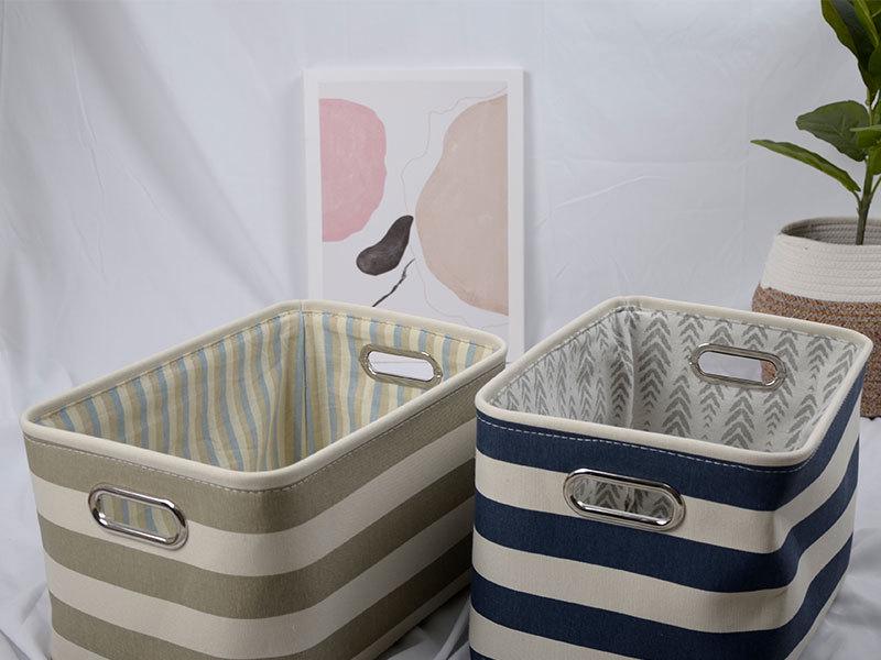 Simple Modern Canvas Desktop Storage Basket