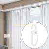 92MF 100Pcs S Shape Curtain Rails Gliders Hooks Sliders Clip Set for Easy Glides and Stability In Bedroom and Living Room
