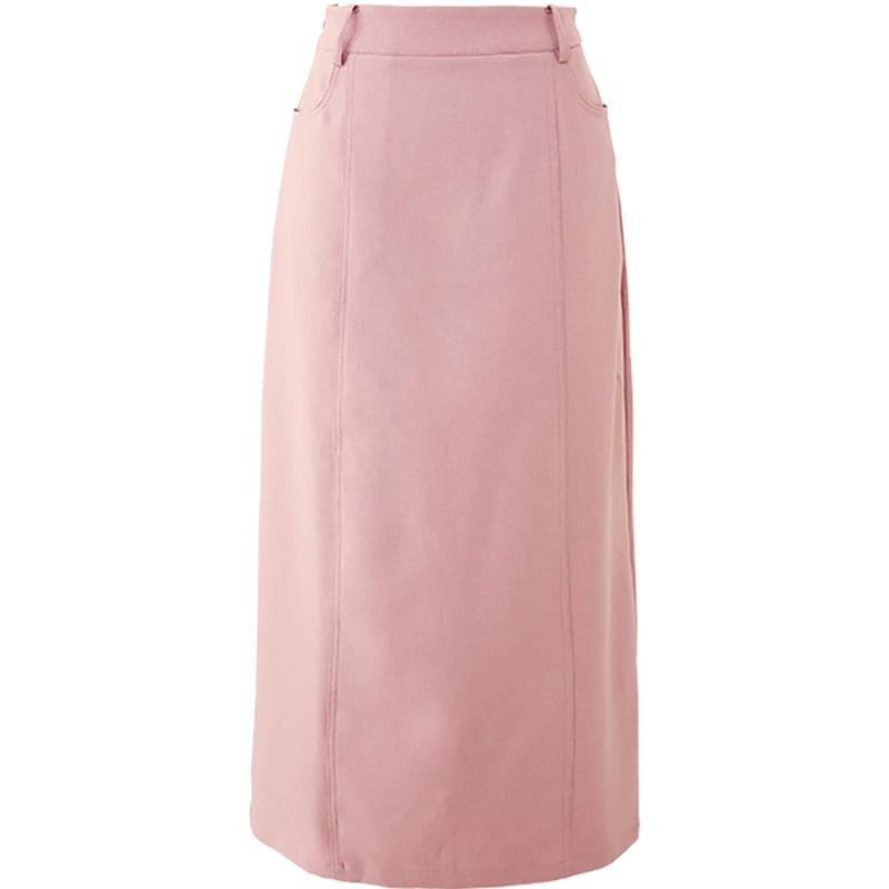 High waisted straight tube skirt for women with a high-end feel, slimming long skirt