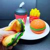 1/5Pcs Release Decompression Squeezing Simulation Coke Hamburgers Slow Rebound Toy Tpr Stress Relief Toys Birthday Gift