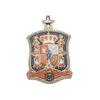 European & American Hip-Hop Football Club Badge Pendant with Colorful Drip Oil - Fan Commemorative Medal Necklace