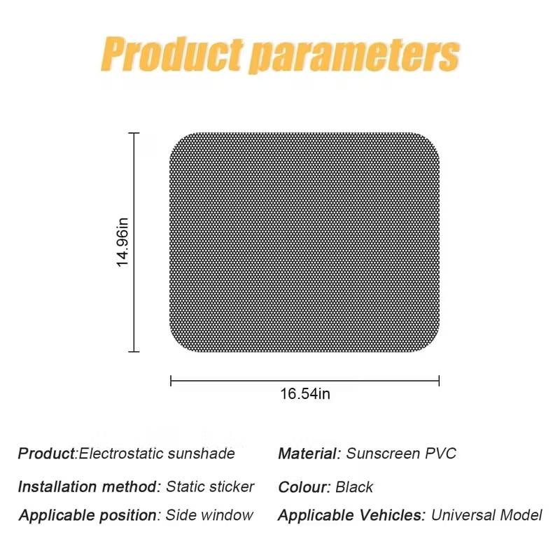 

Защита от солнца для автомобильных окон Электростатические наклейки Защита от УФ-лучей Конфиденциальность Черные Белые Точечные Солнцезащитные шторки Наклейки на окна для Авто Боковые Блоки Чехлы