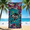 1Pc Music Artistic Illustration Beach Towel Quick Dry Multiuse For Beach Pool Gym Yoga Home Travel Christmas Halloween Xmas Gift G1116