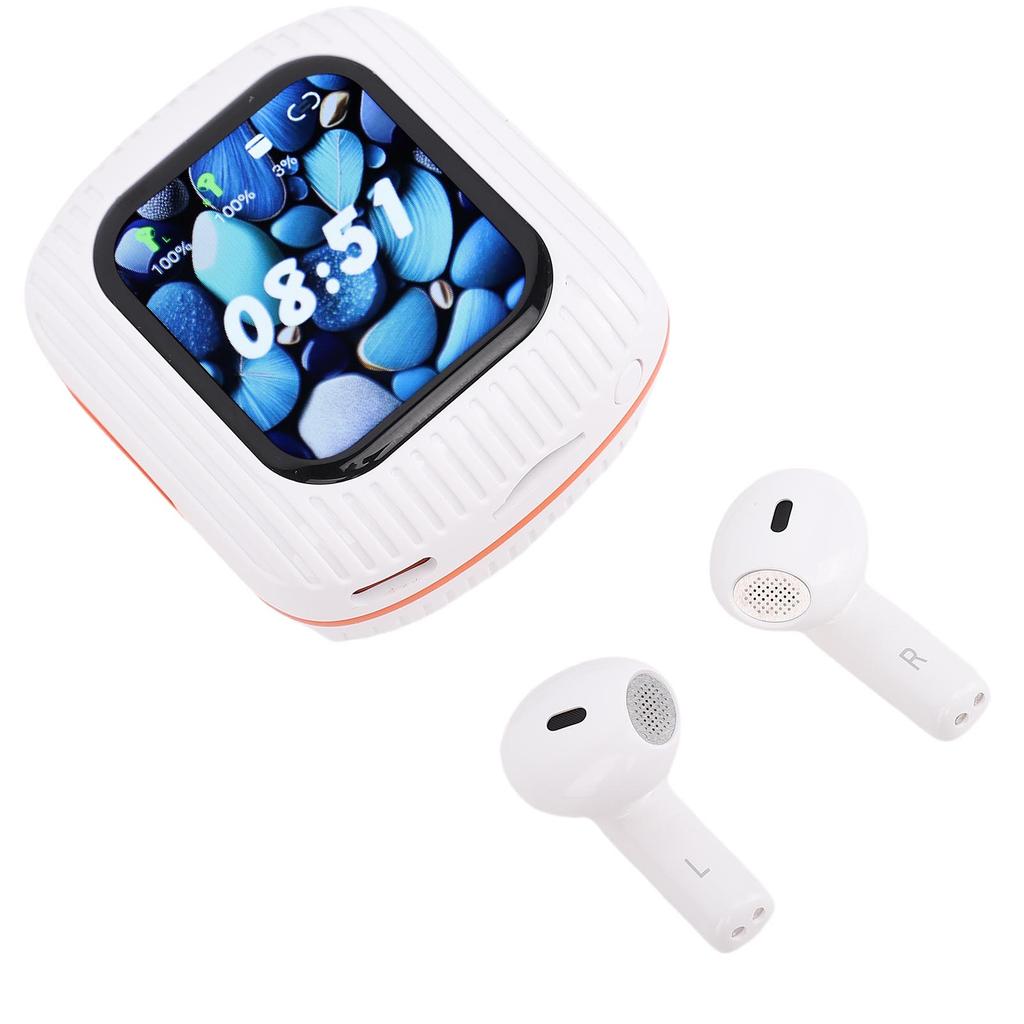 Earphones LCD Display APP Control Portable Headphones Earbuds for Study Work Life 10m