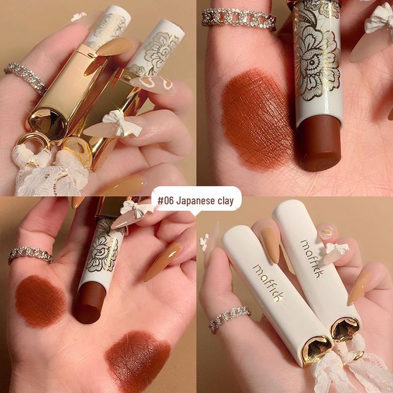 MAFFICK Lace Whisper Langanhaltender Matter Lippenstift - Nicht klebrig, Hoher Wert, Mädchenherz
